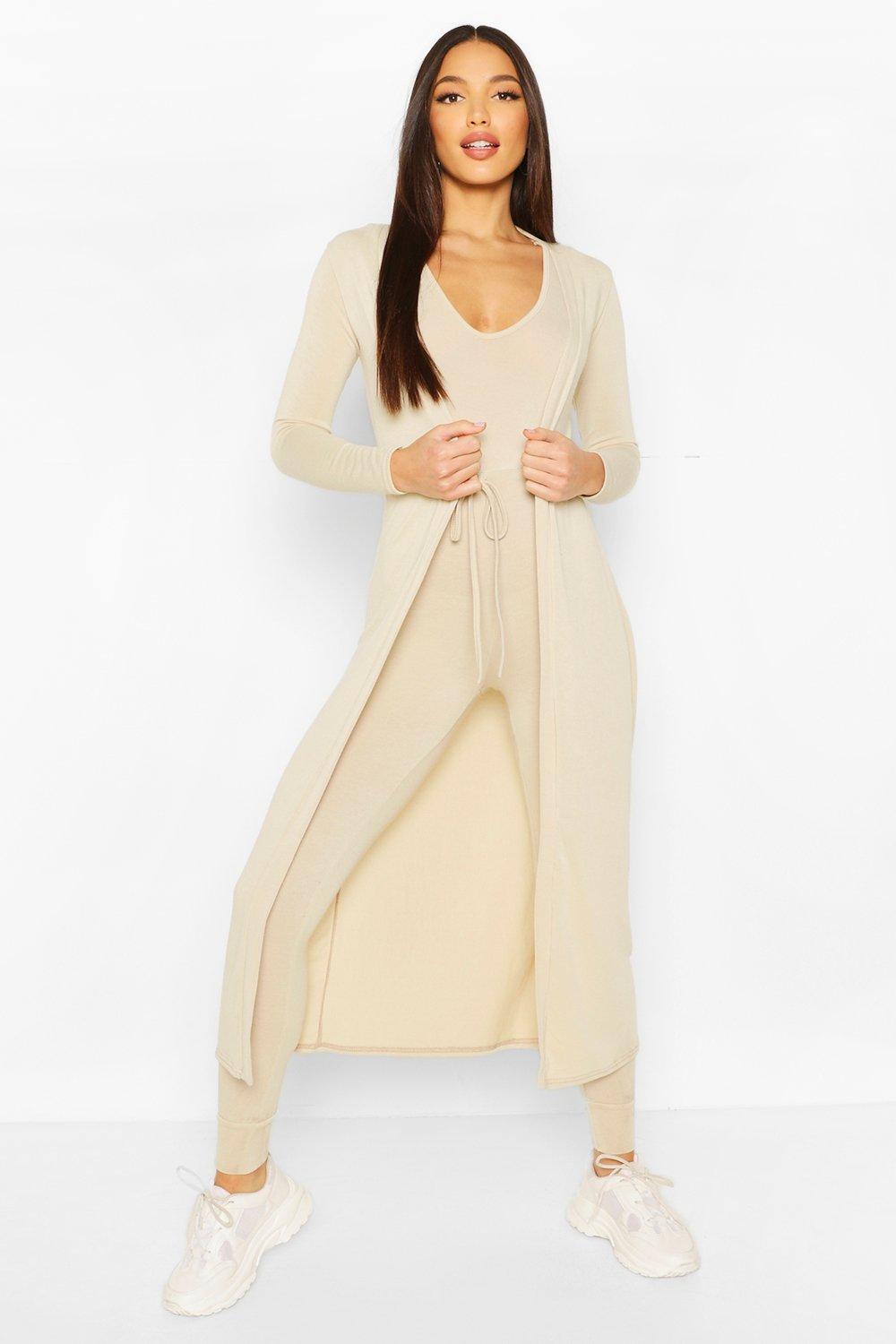 Cardigan and jumpsuit on sale