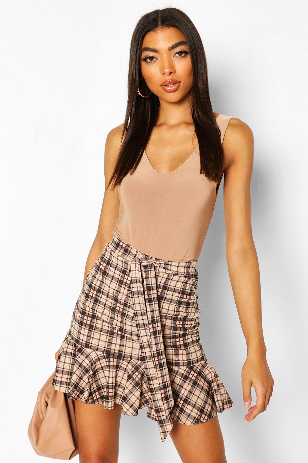 checkered skirt tall