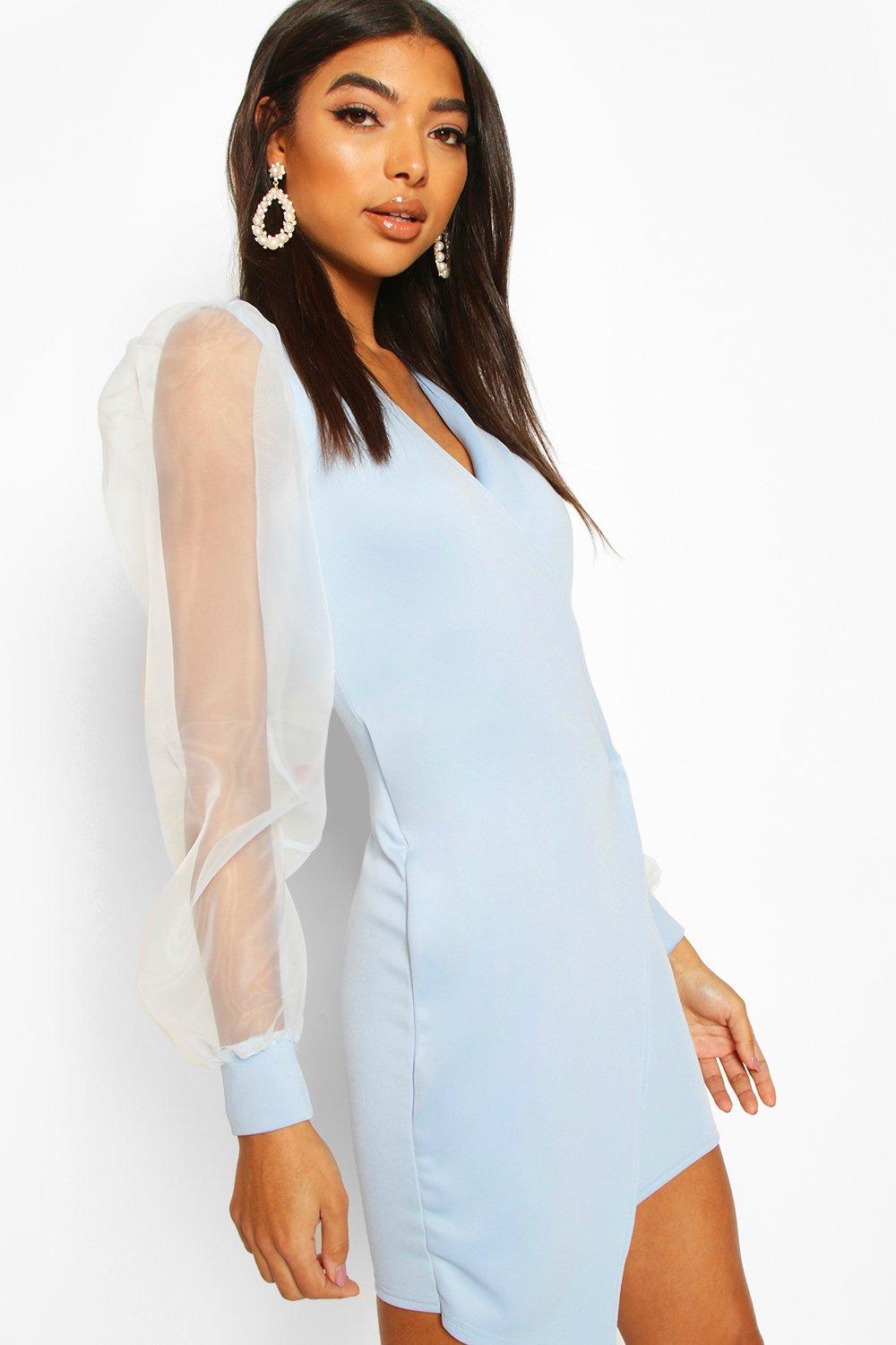 organza blazer dress