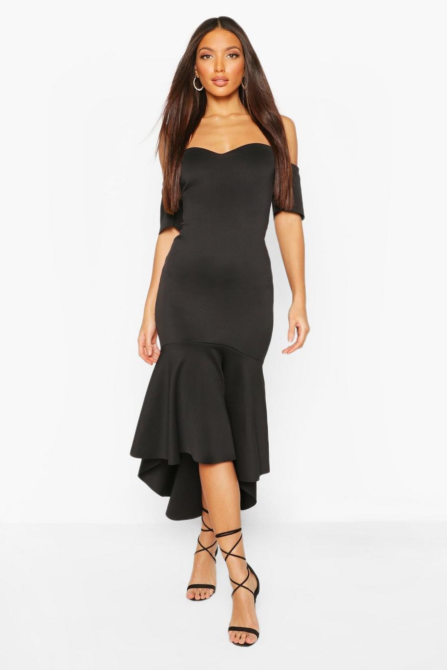 Tall Off The Shoulder Frill Maxi Dress image number 1