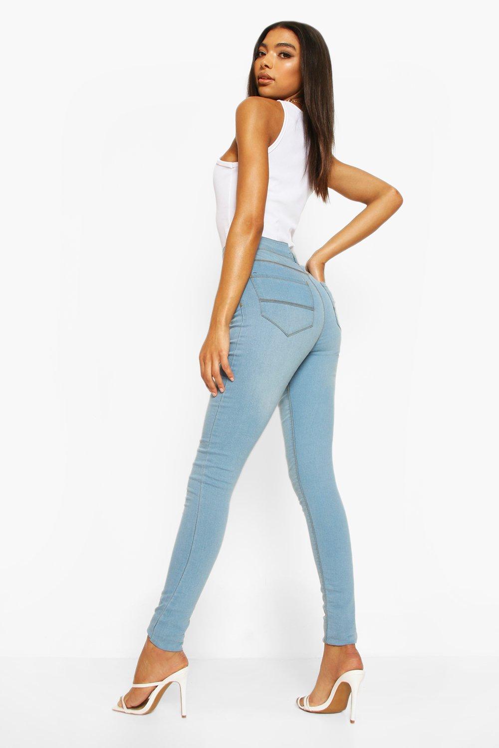 Tall Light Wash High Rise Jeggings