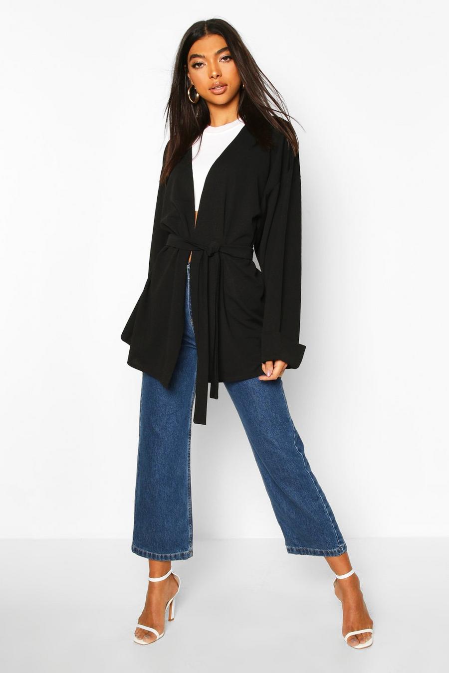 Tall Wide Sleeve Belted Blazer image number 1