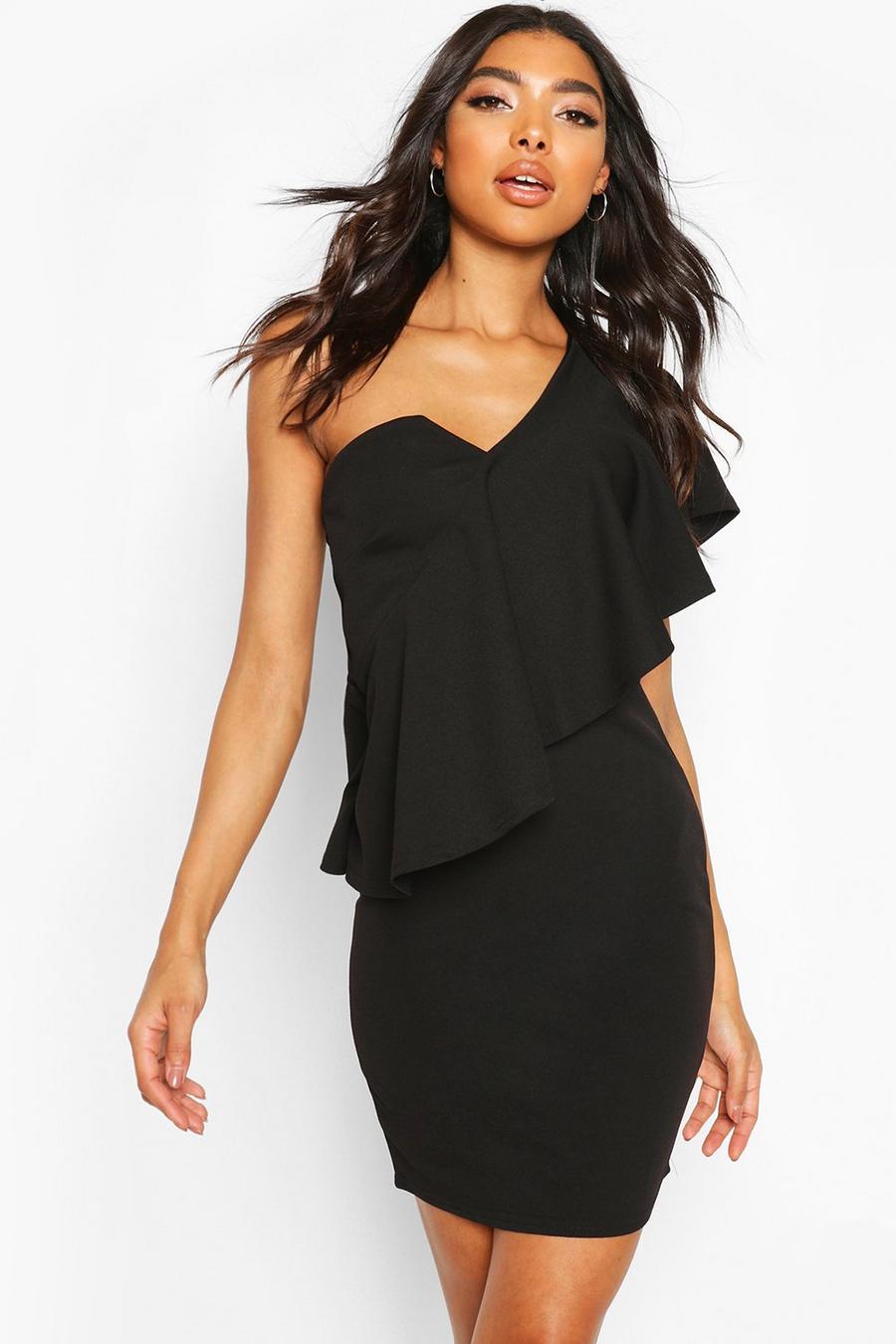 Tall Ruffle One Shoulder Dress image number 1