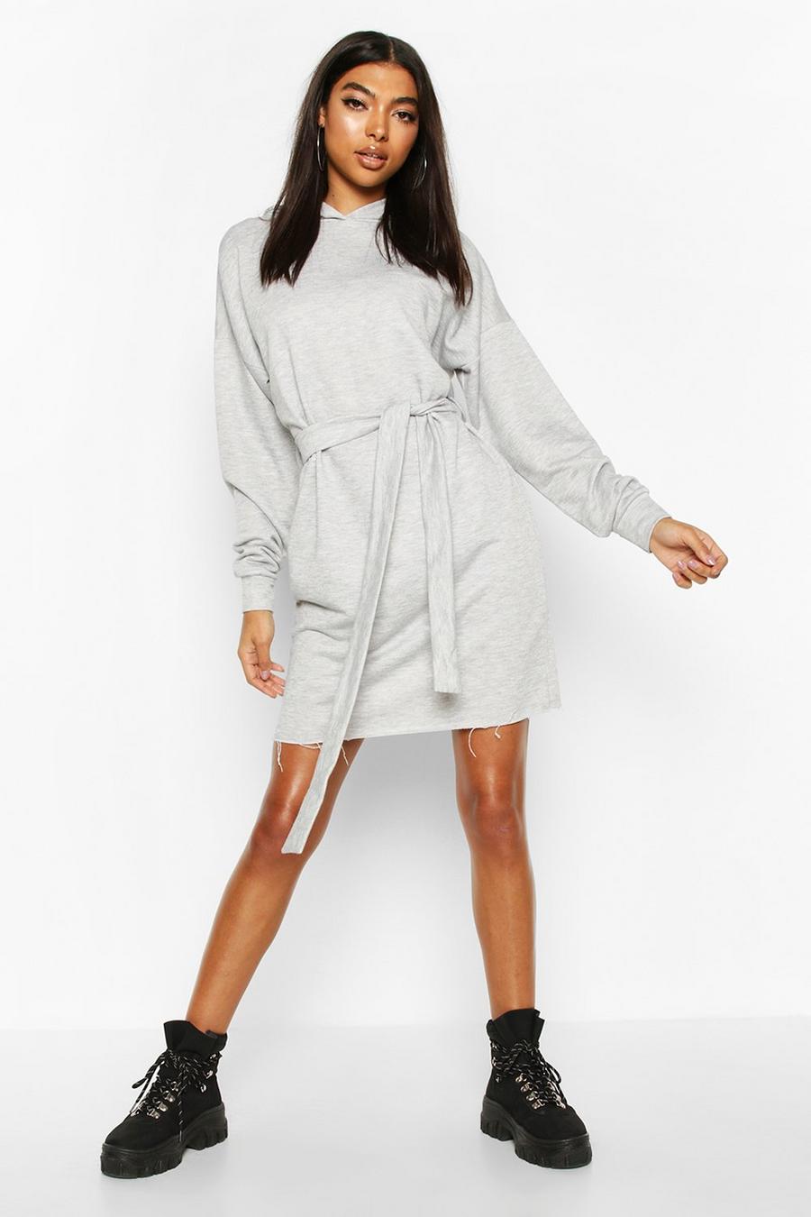 Tall Hooded Belted Sweat Dress image number 1