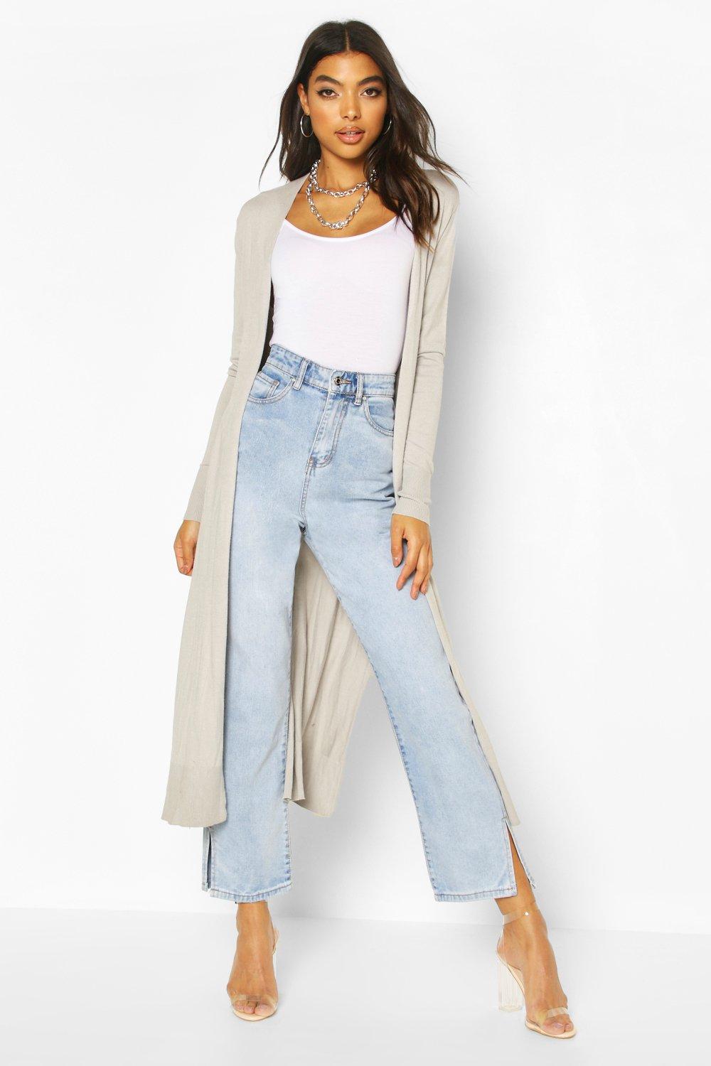 fine knit maxi cardigan