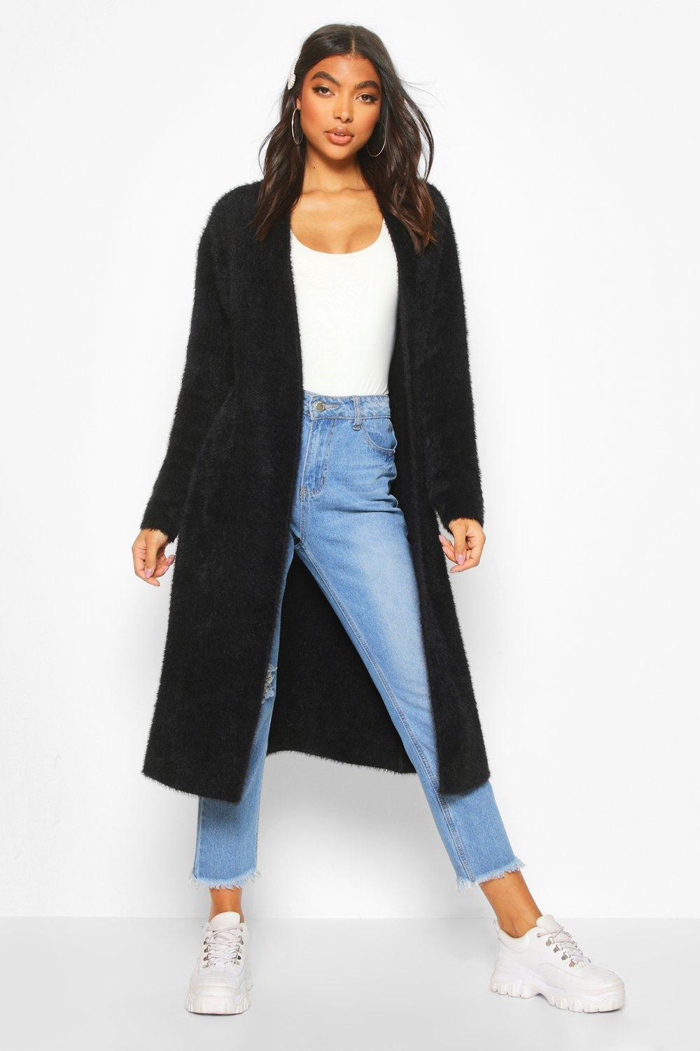 boohoo fluffy cardigan