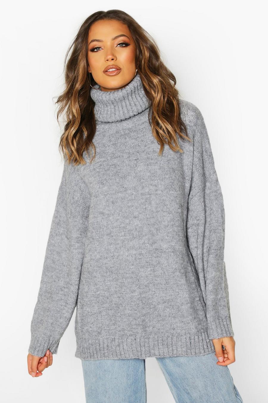 Tall Oversized Roll Neck Premium Jumper image number 1