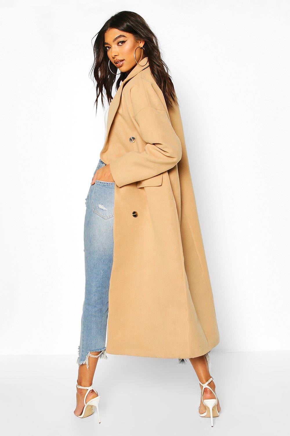 Boohoo on sale wool coat