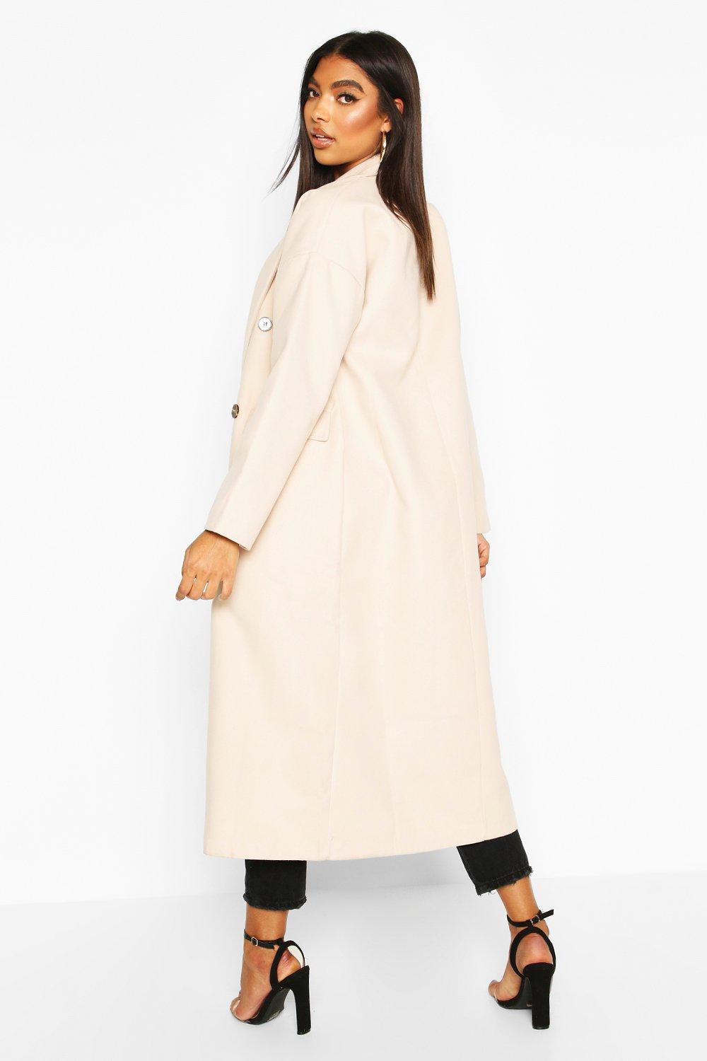 cream wool coat