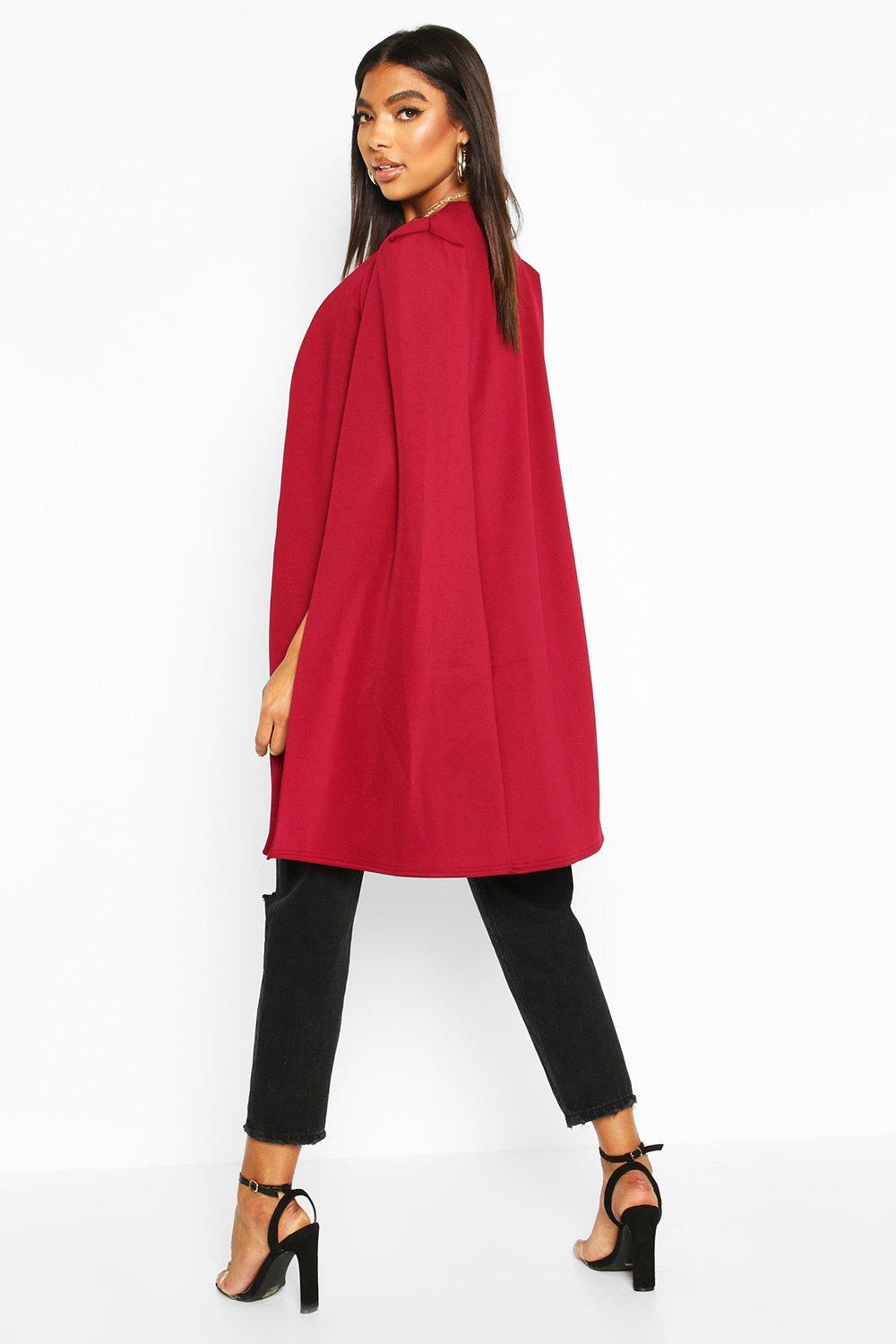 Boohoo cape cheap coat