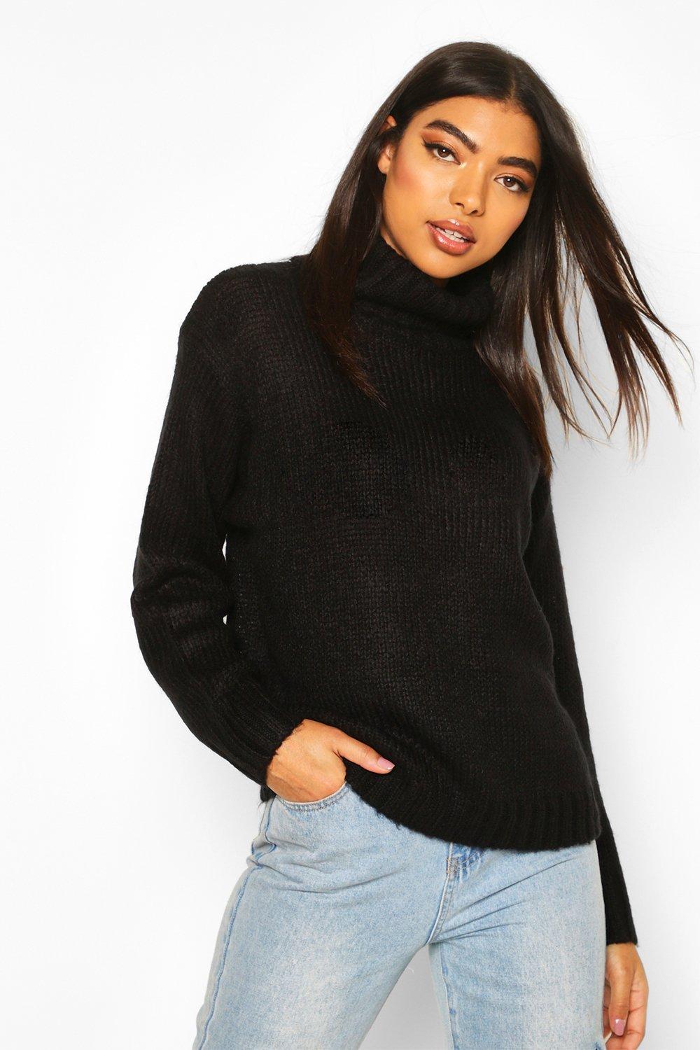 loose roll neck jumper
