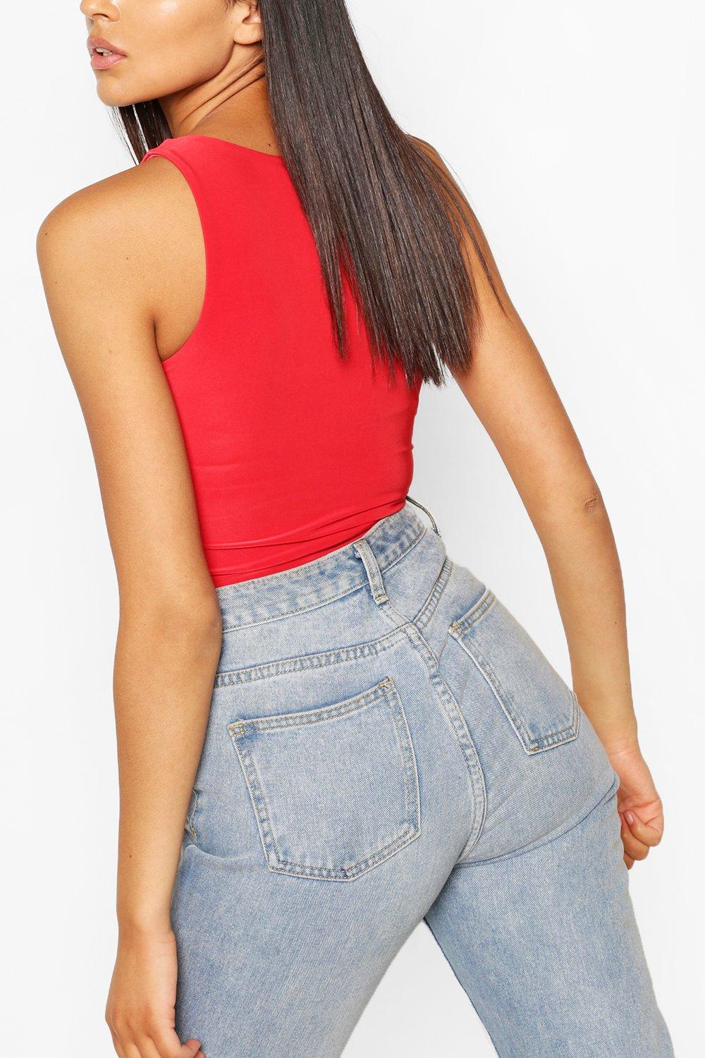 Racer Neck Bodysuit