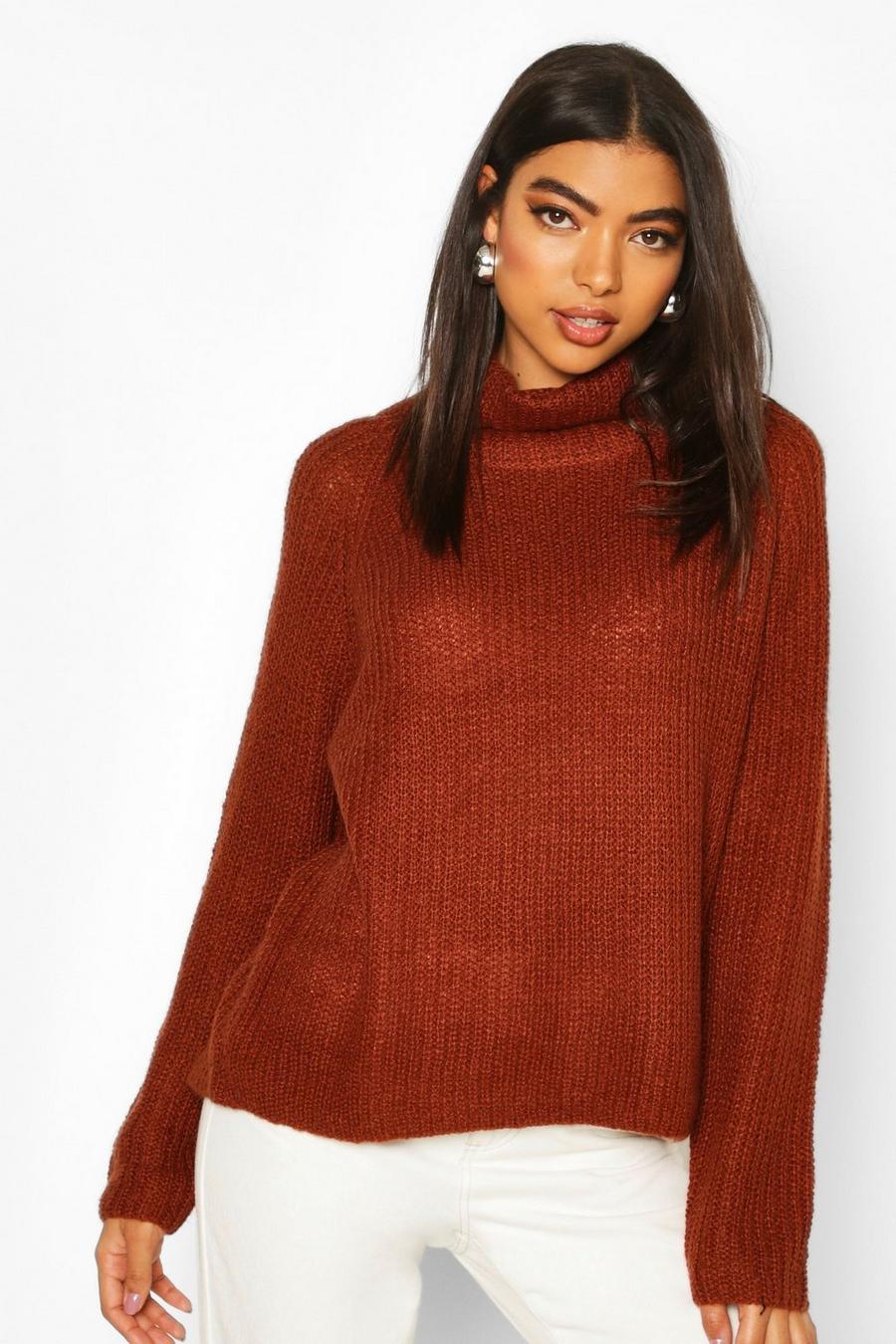 Tall Soft Knit Roll Neck Jumper image number 1