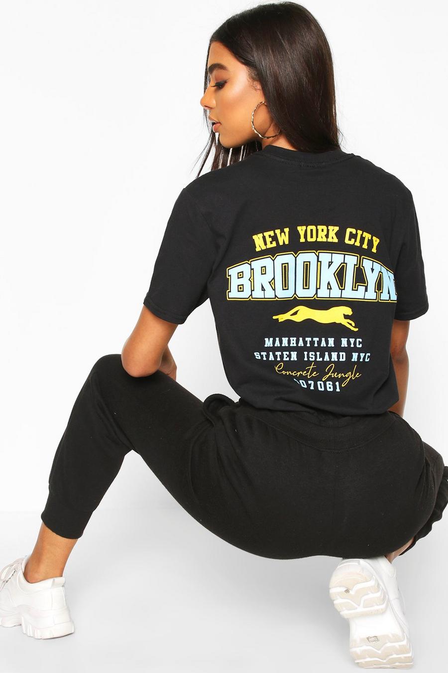 Tall T-Shirt mit „Brooklyn“-Print hinten image number 1