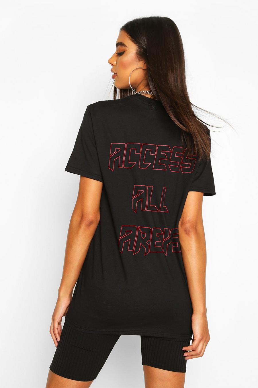 Tall 'Access All Areas' Back Print T-Shirt image number 1