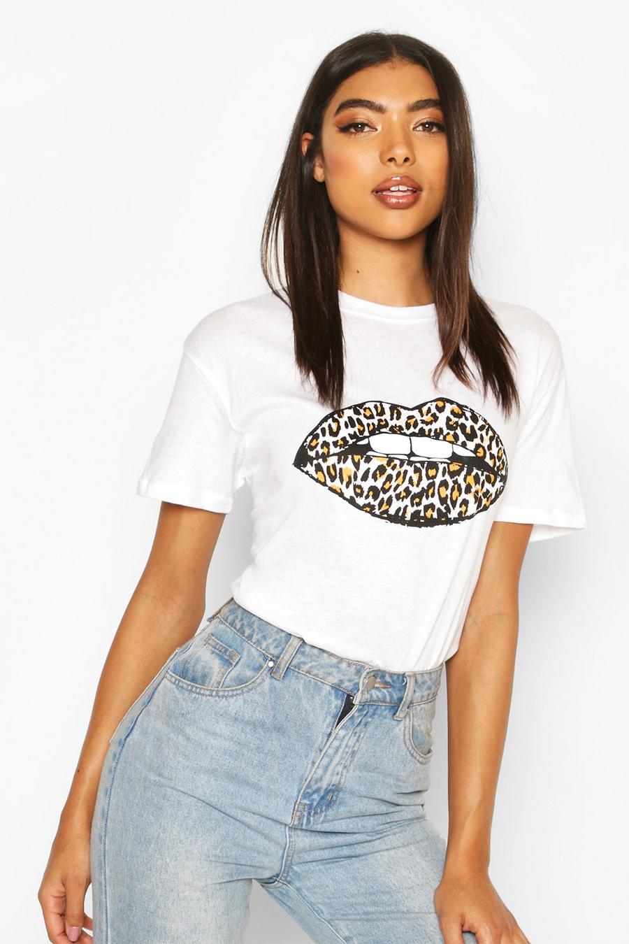 Tall Leopard Lips T-Shirt image number 1