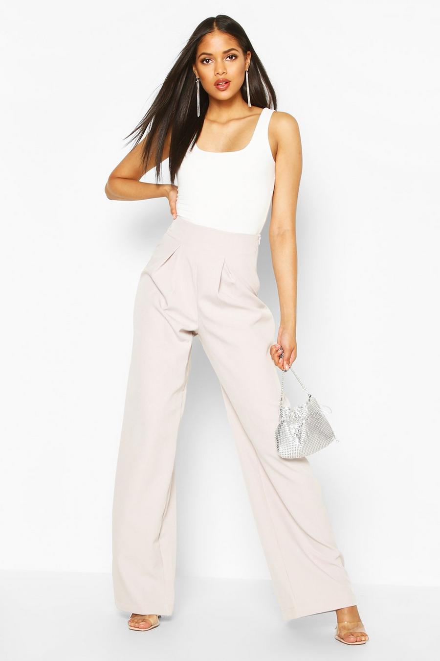 Tall Pleated High Waisted Wide Leg Pants image number 1