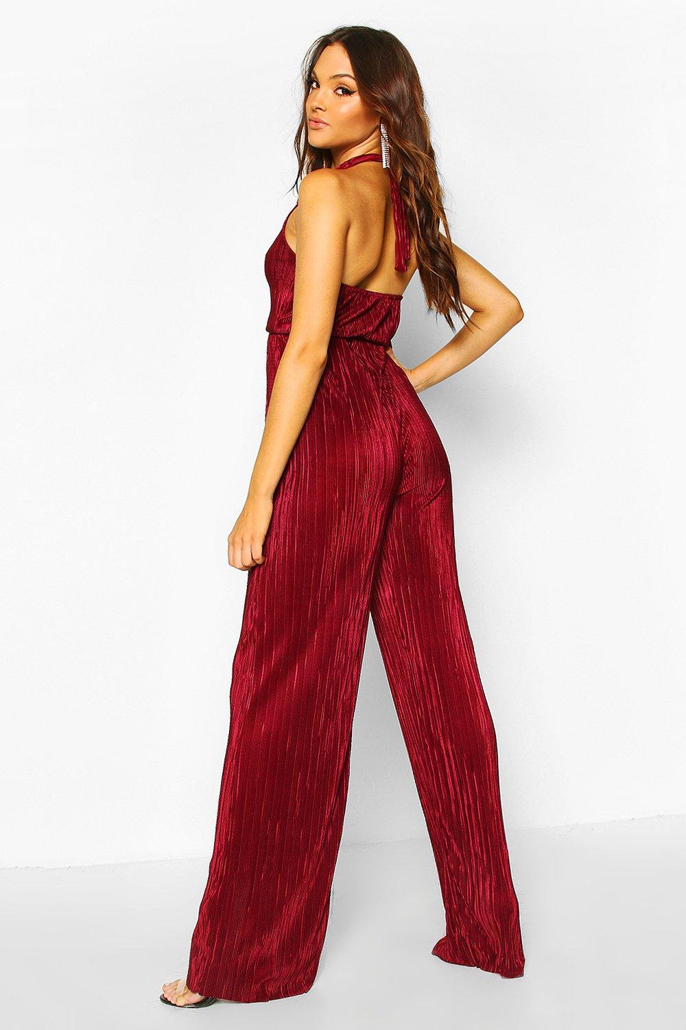 tall red jumpsuit