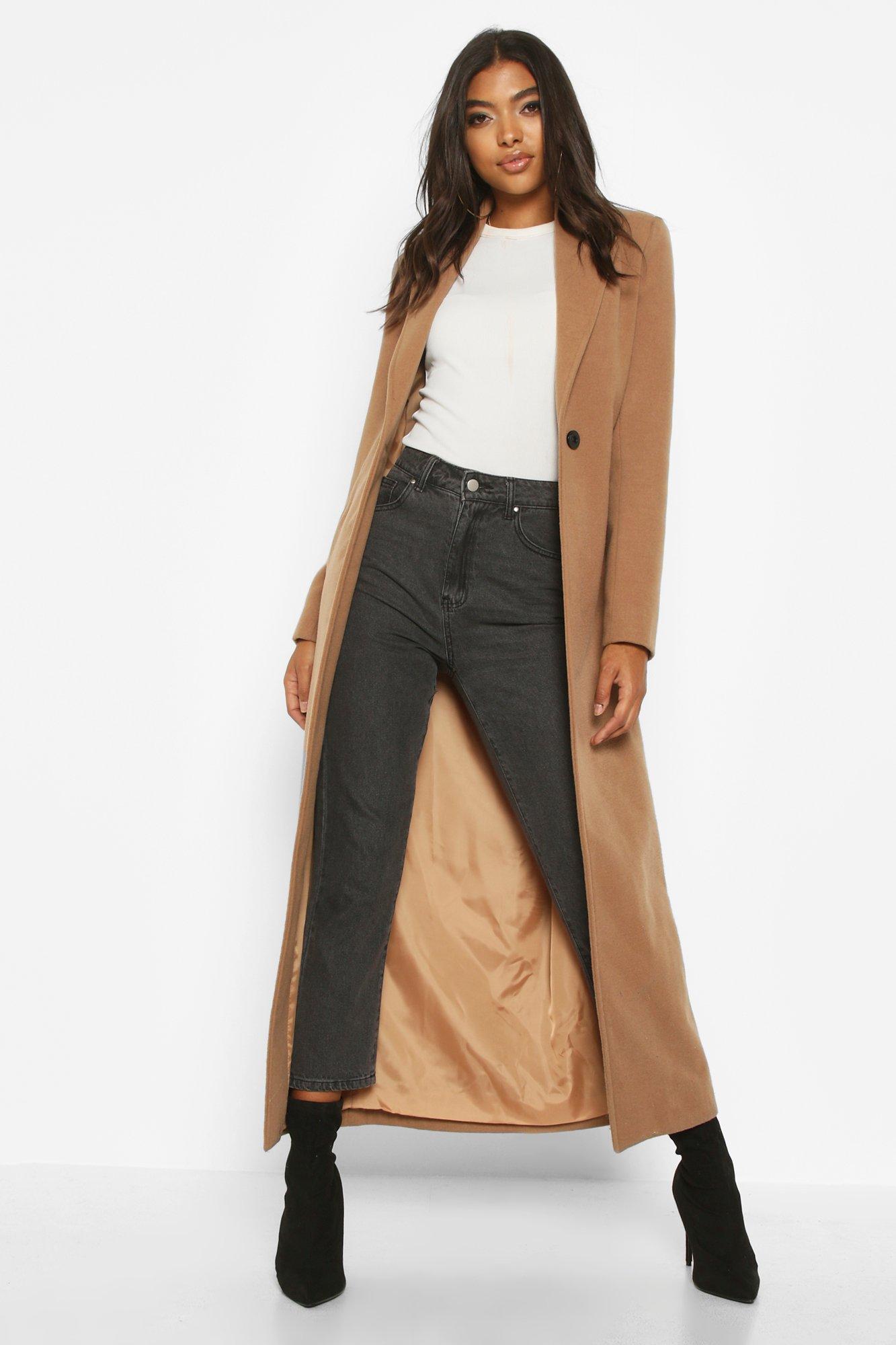 Ankle length 2025 camel coat