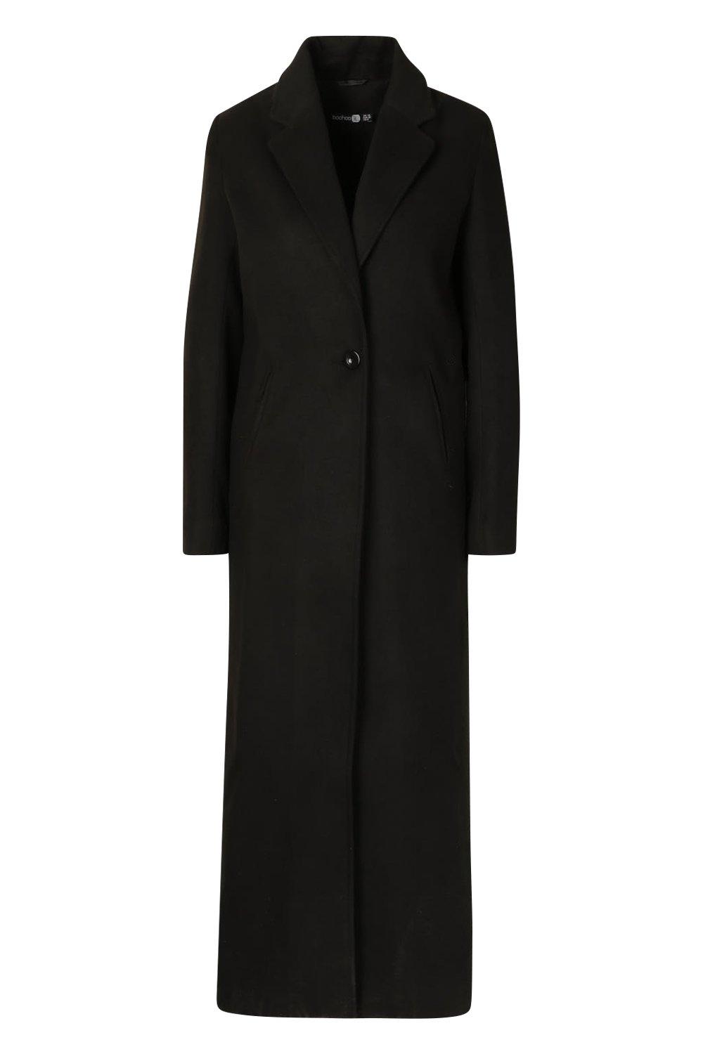 Tall Full Length Wool Look Coat  Clothing for tall women, Coats for women,  Long coat