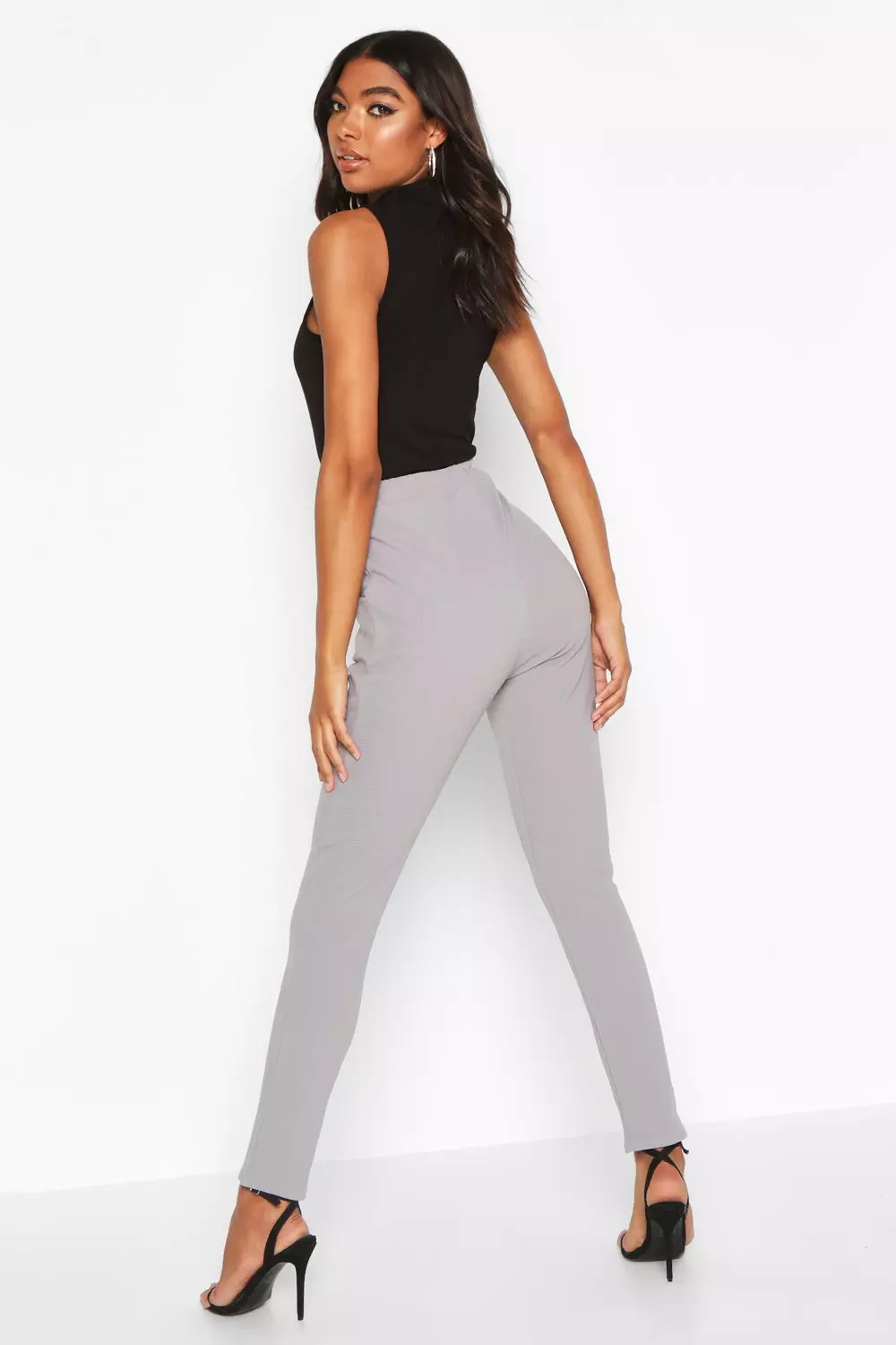 Grey skinny 2024 trousers ladies