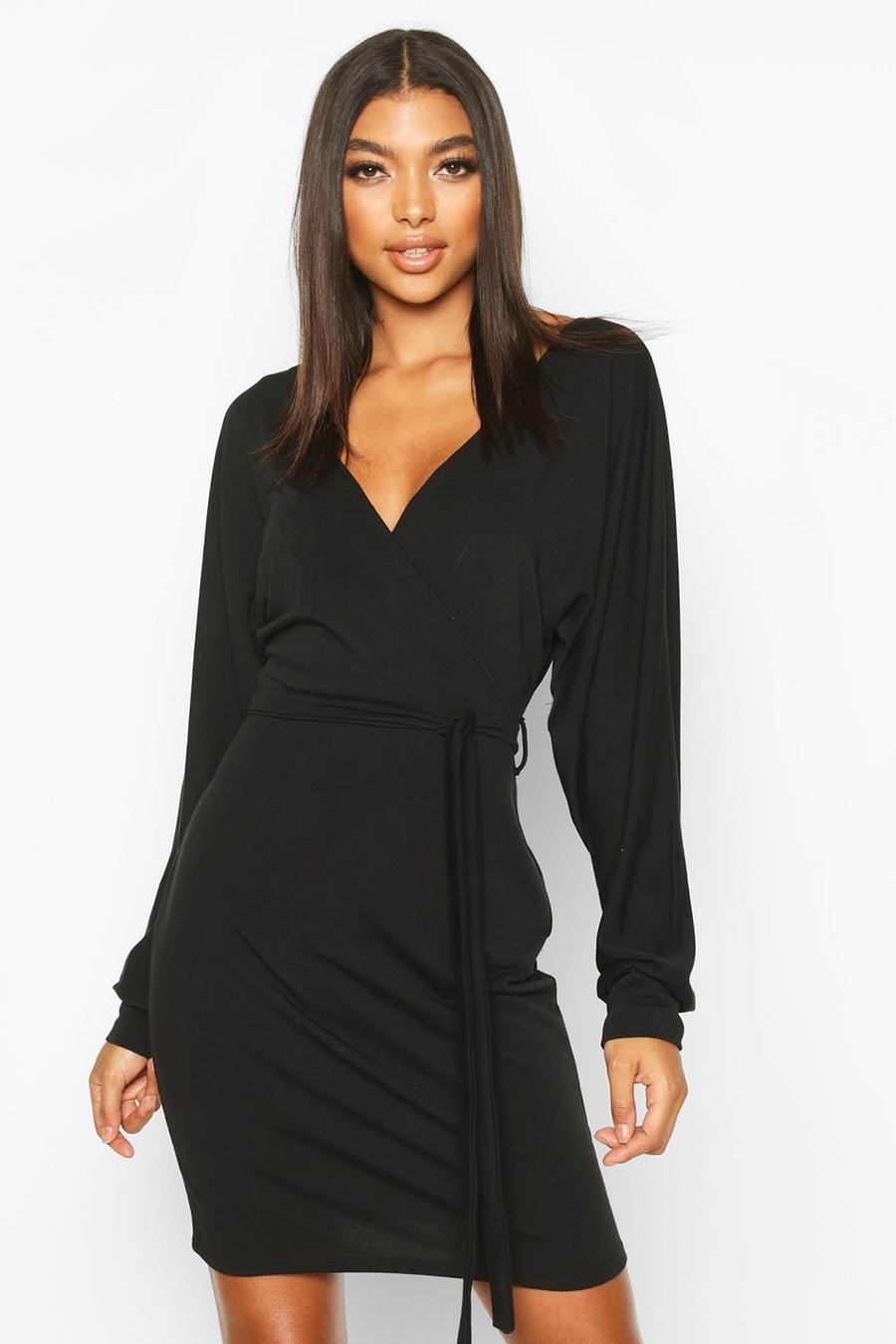 Tall Belted Batwing Sweat Dress image number 1