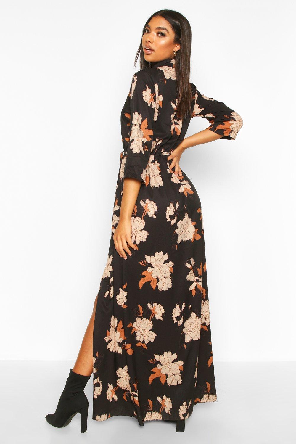 tall maxi shirt dress