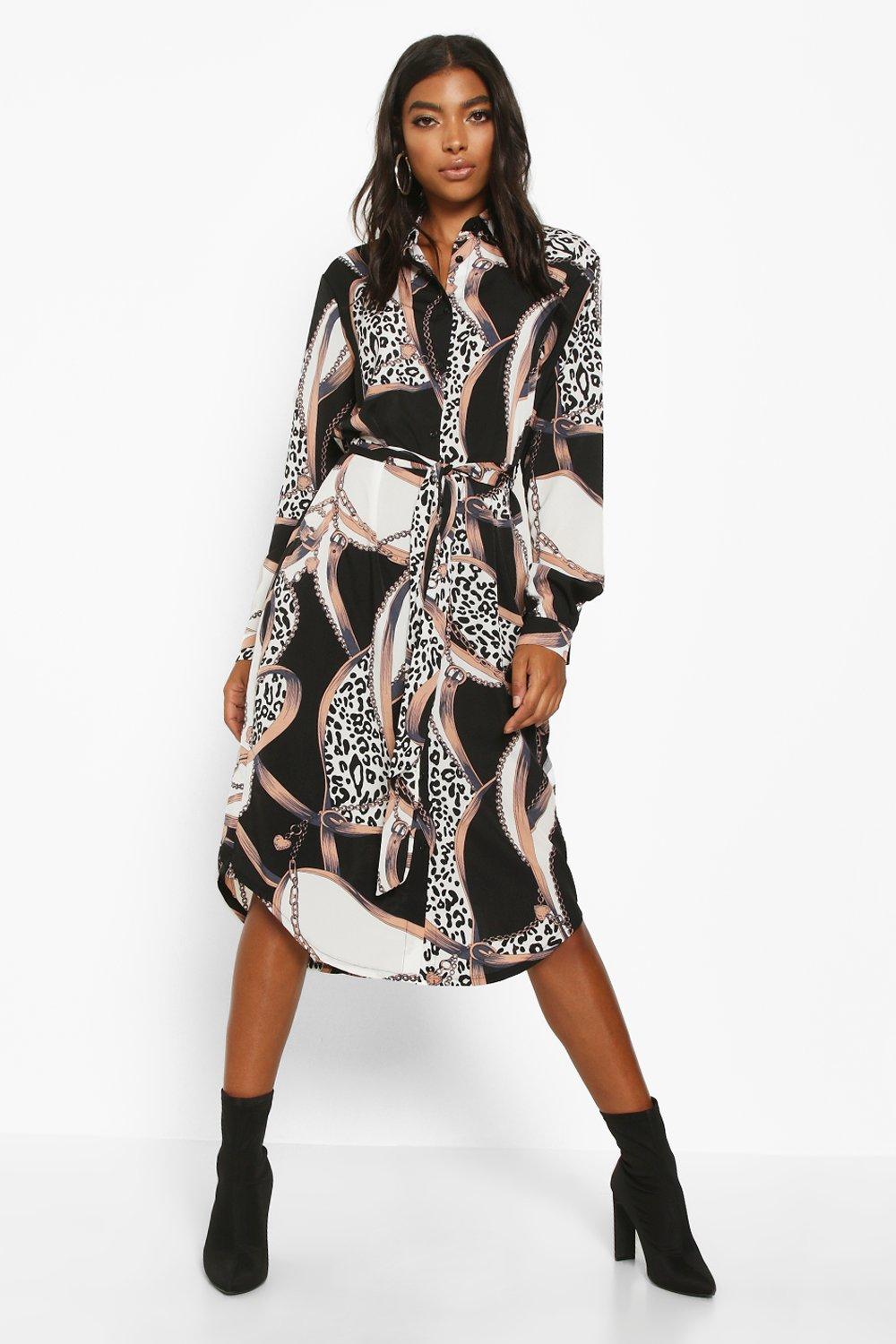 boohoo chain print