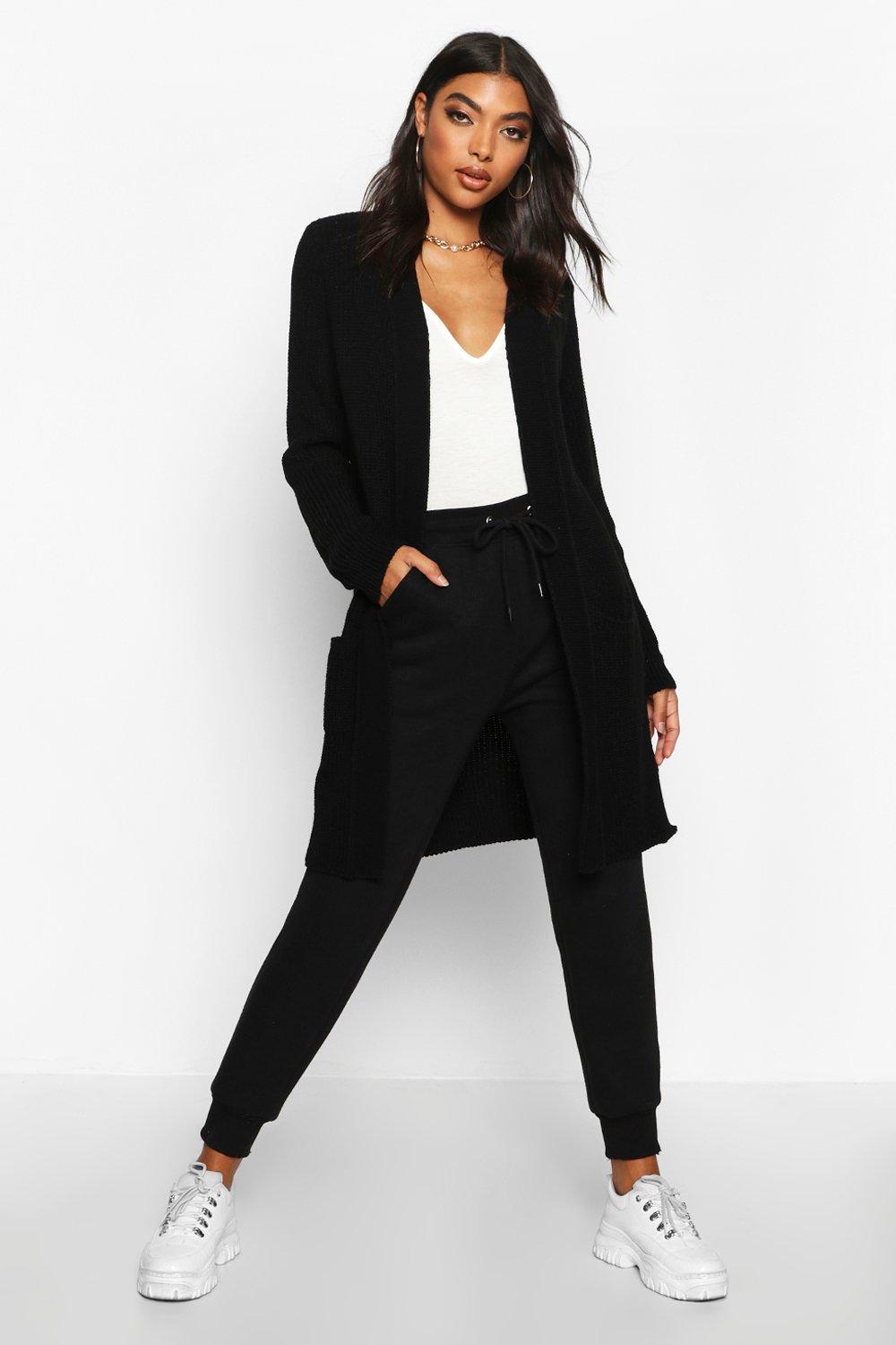 boohoo longline cardigan