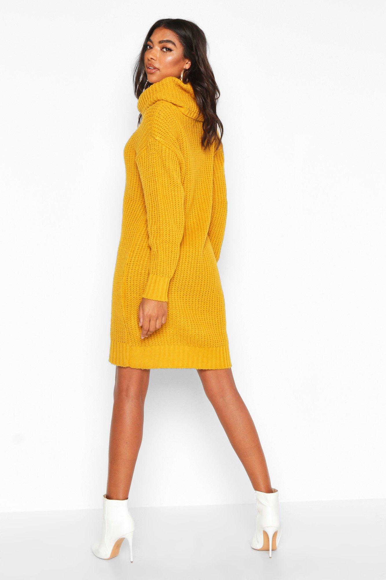 jumper dress mustard