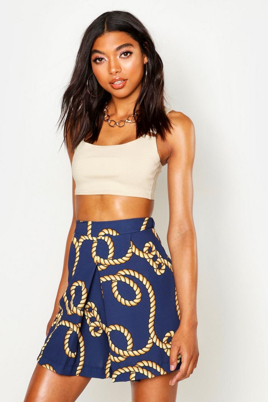 Tall Chain Print Tailored Shorts image number 1