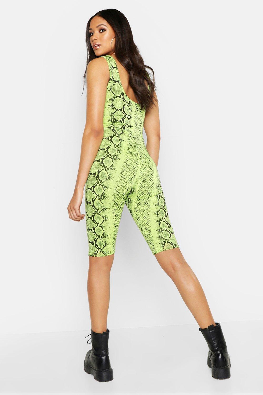 snake print unitard