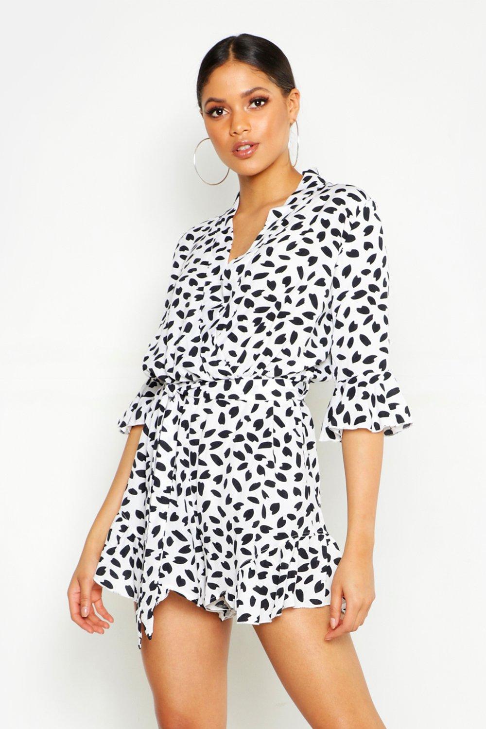 dalmatian print jumpsuit