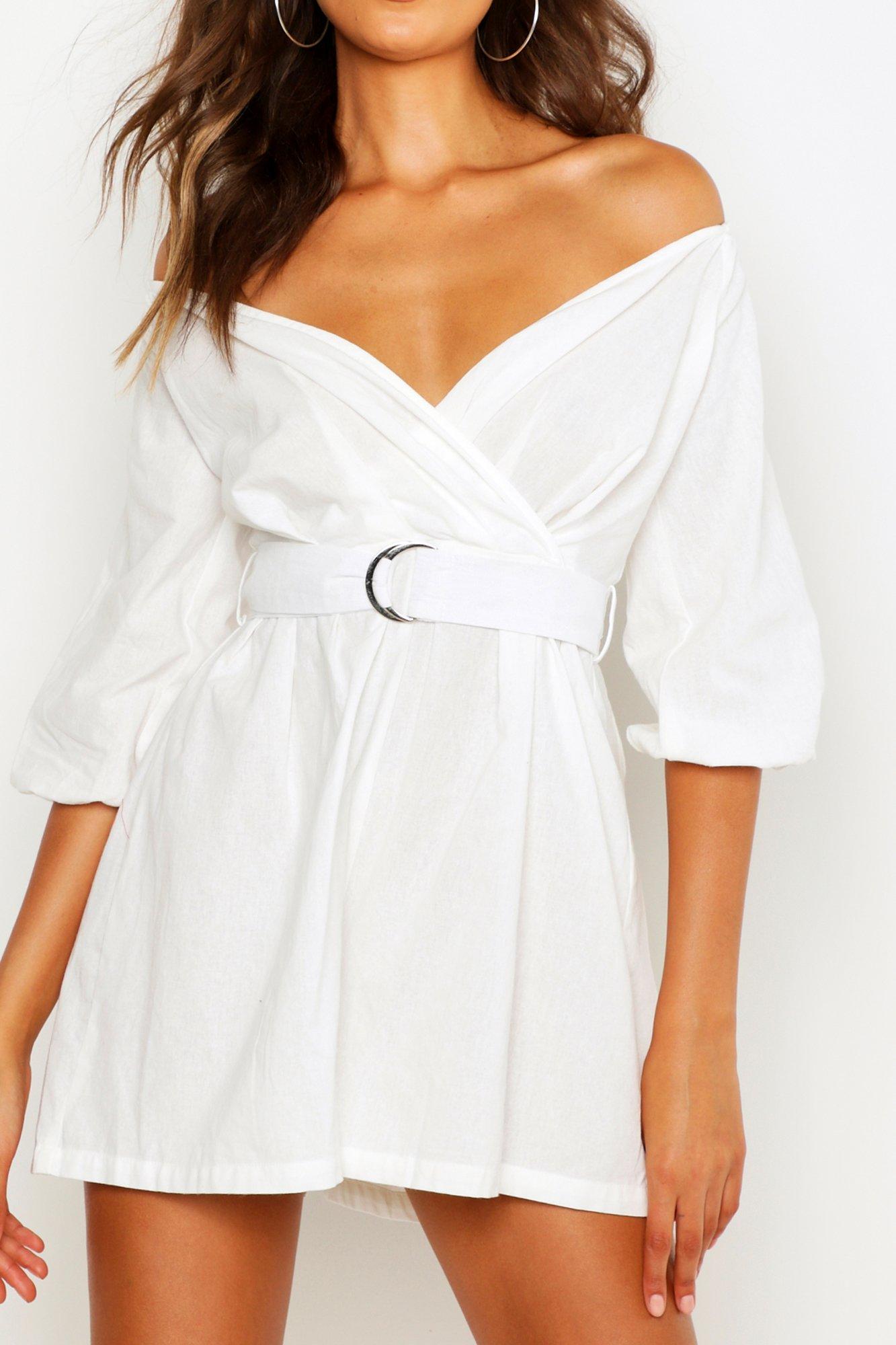 tall white playsuit