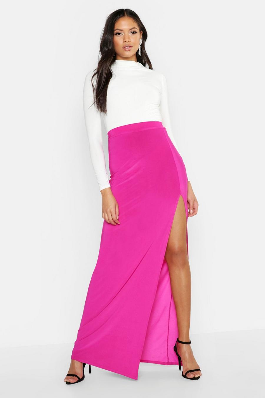 Tall Slinky Side Split Maxi Skirt image number 1