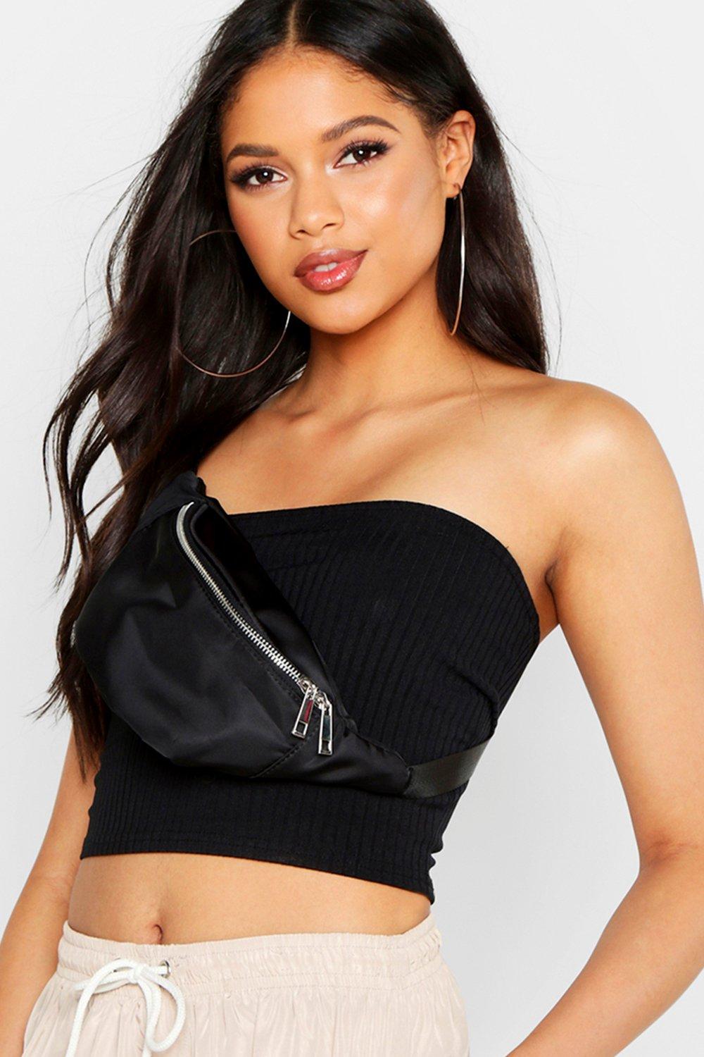 Tall Neon Rib Bandeau Top boohoo DK