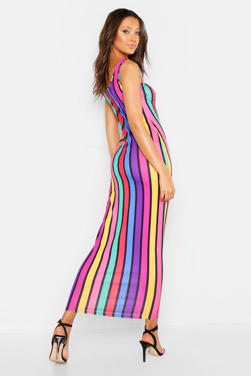 Rainbow sale dress boohoo