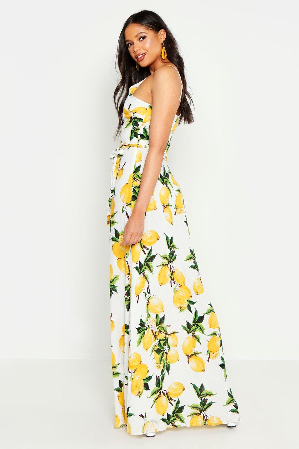 Lemon dress outlet boohoo