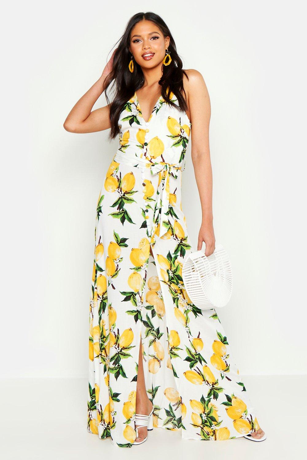 Robe motif citron top