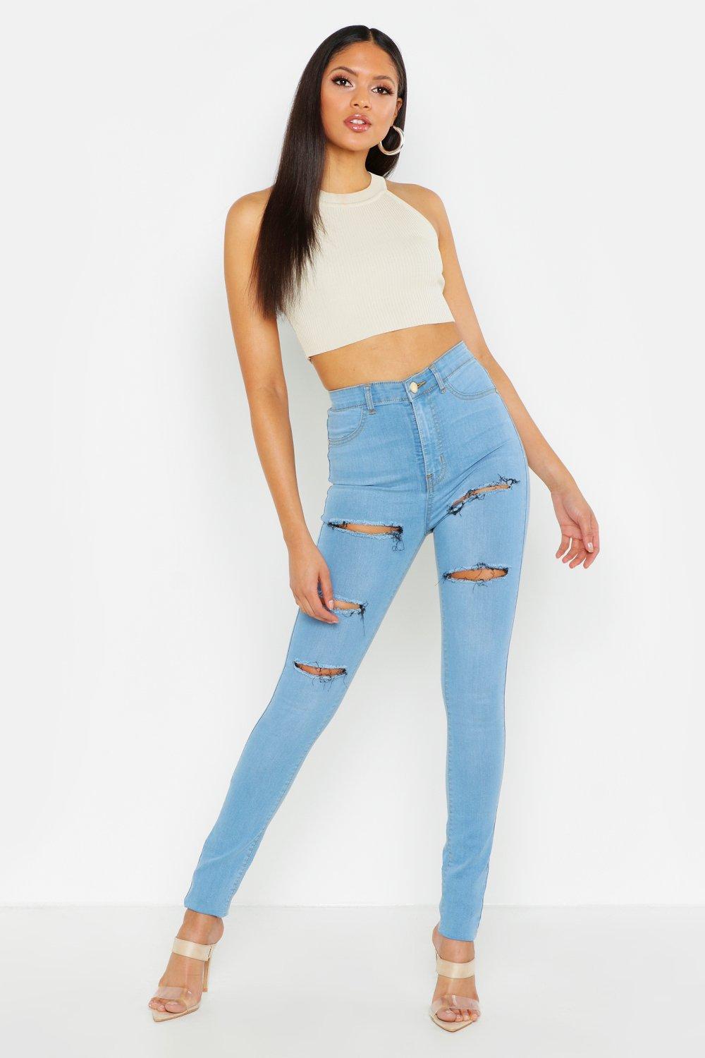 ripped jeggings