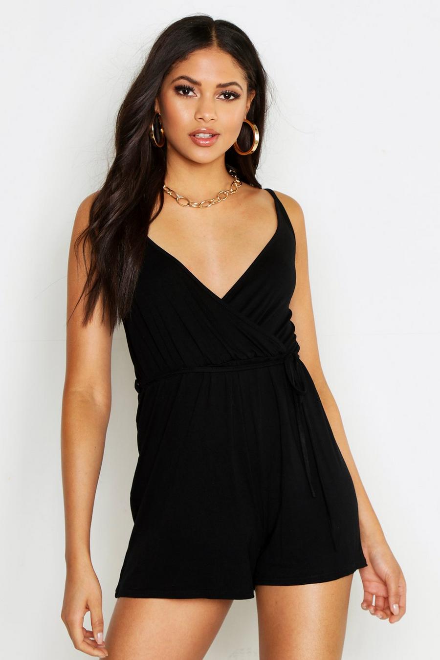 Tall Belted Wrap Jersey Playsuit image number 1