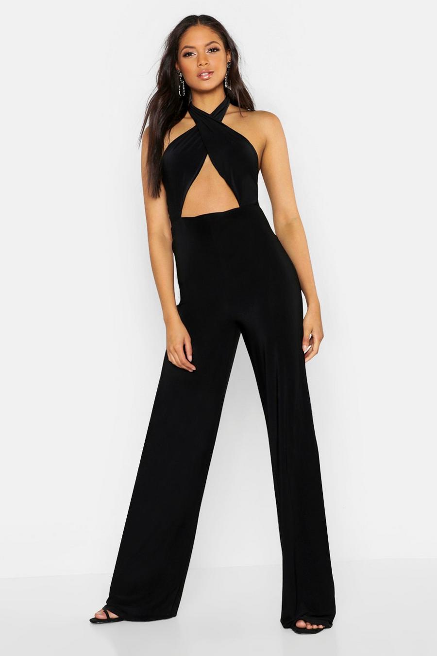 Tall Halterneck Wide Leg Jumpsuit image number 1