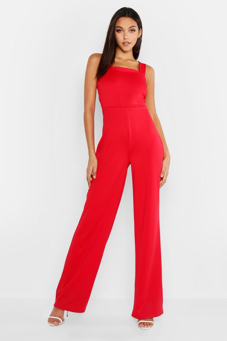 Tall Square Neck Tailored Jumpsuit image number 1