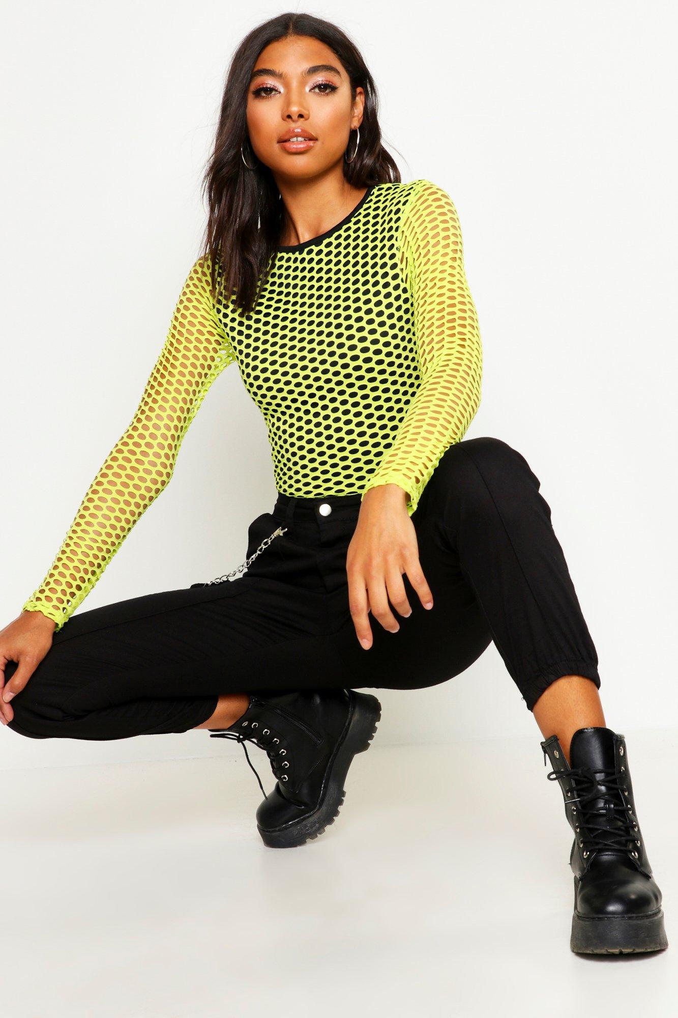 Boohoo neon hot sale bodysuit