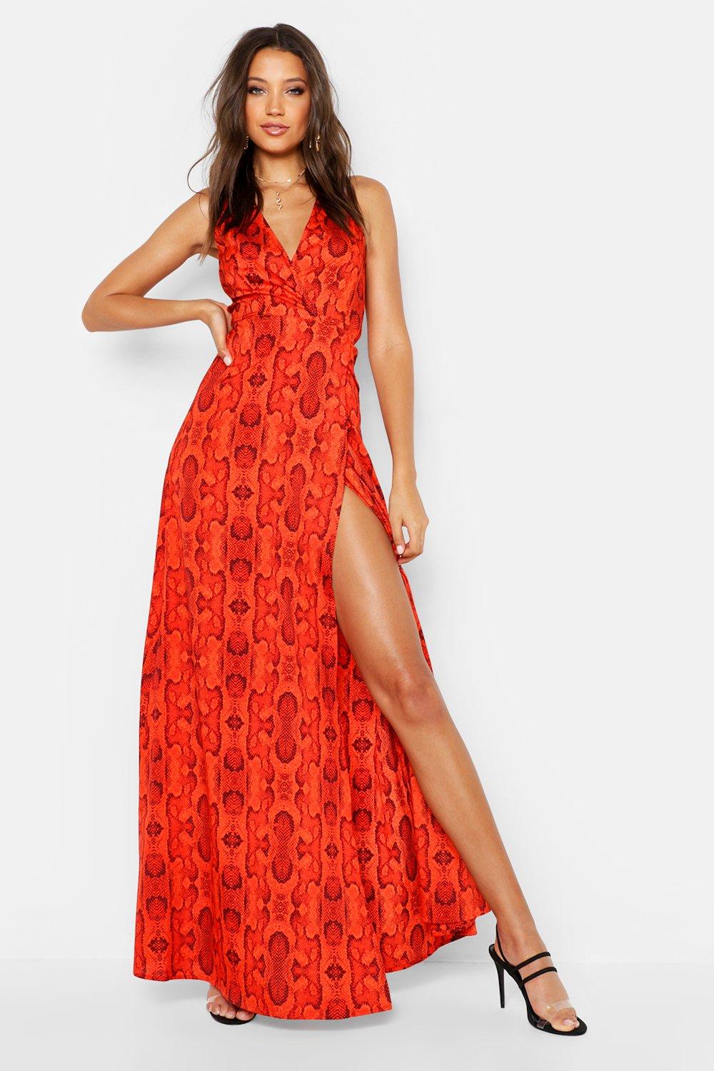 tie wrap maxi dress