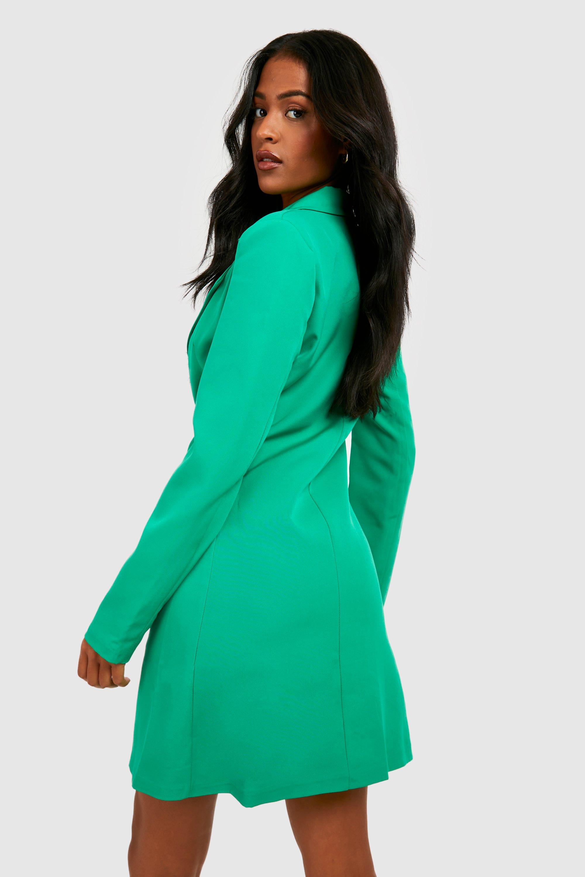 Green hotsell dresses boohoo