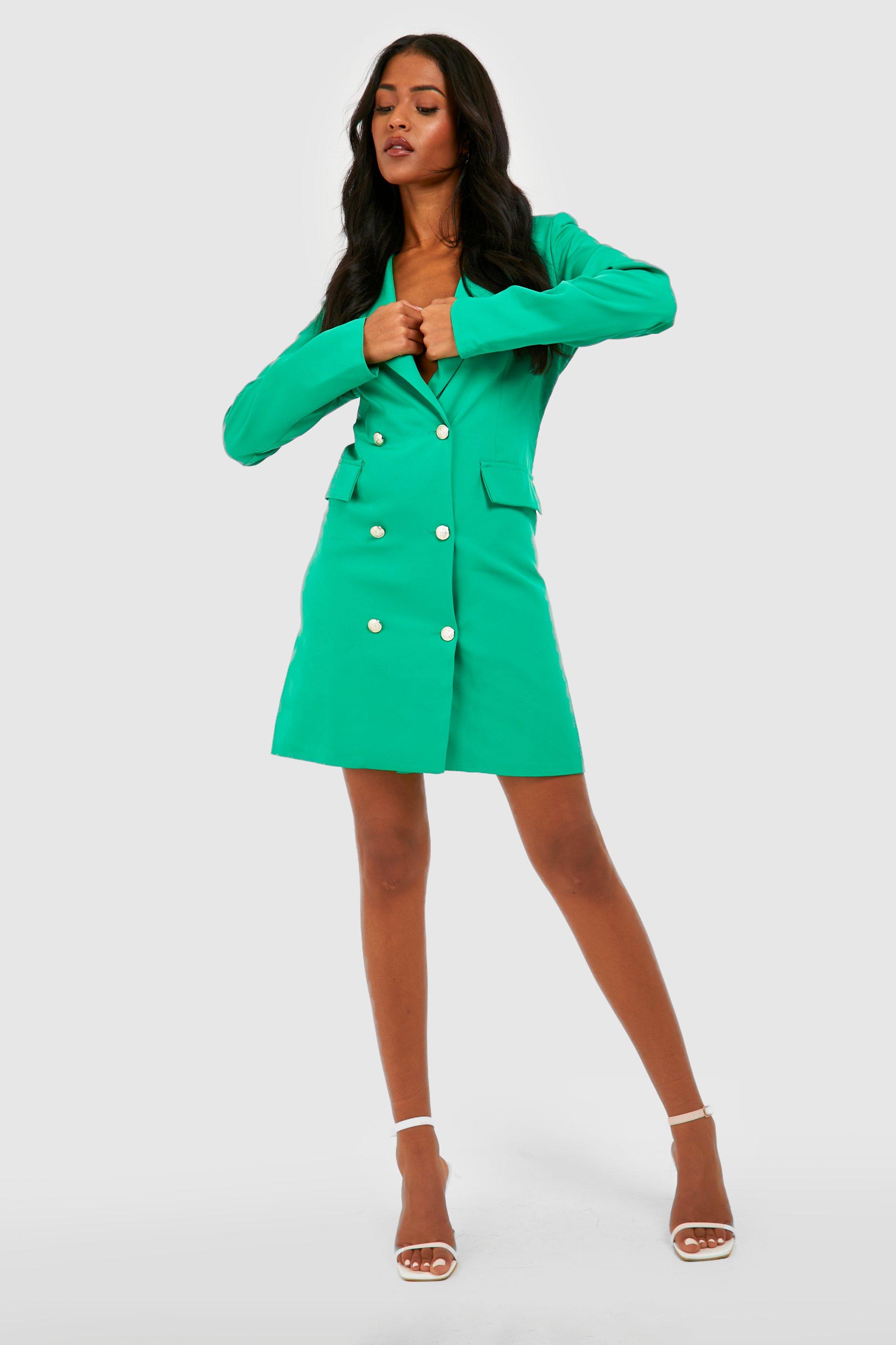 Women's Green Tall Blazer Dress