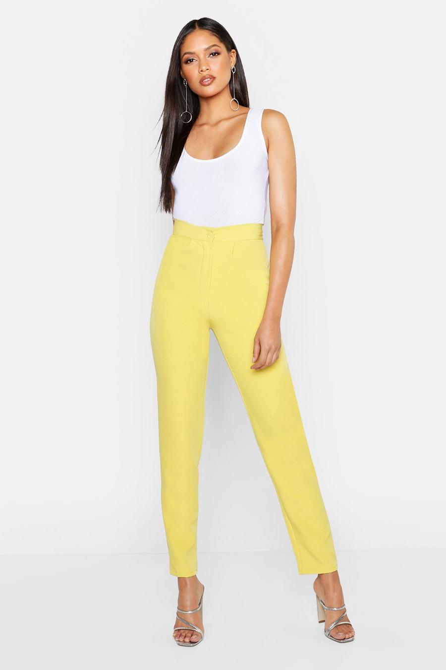 Yellow Tall Dress Pants image number 1