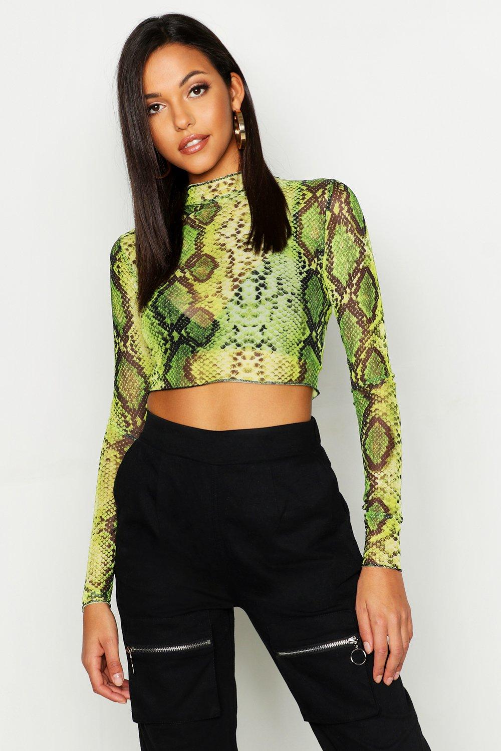 snake mesh top