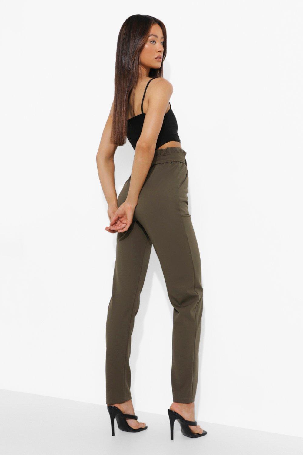 Tall Paperbag Waist Belted Pants